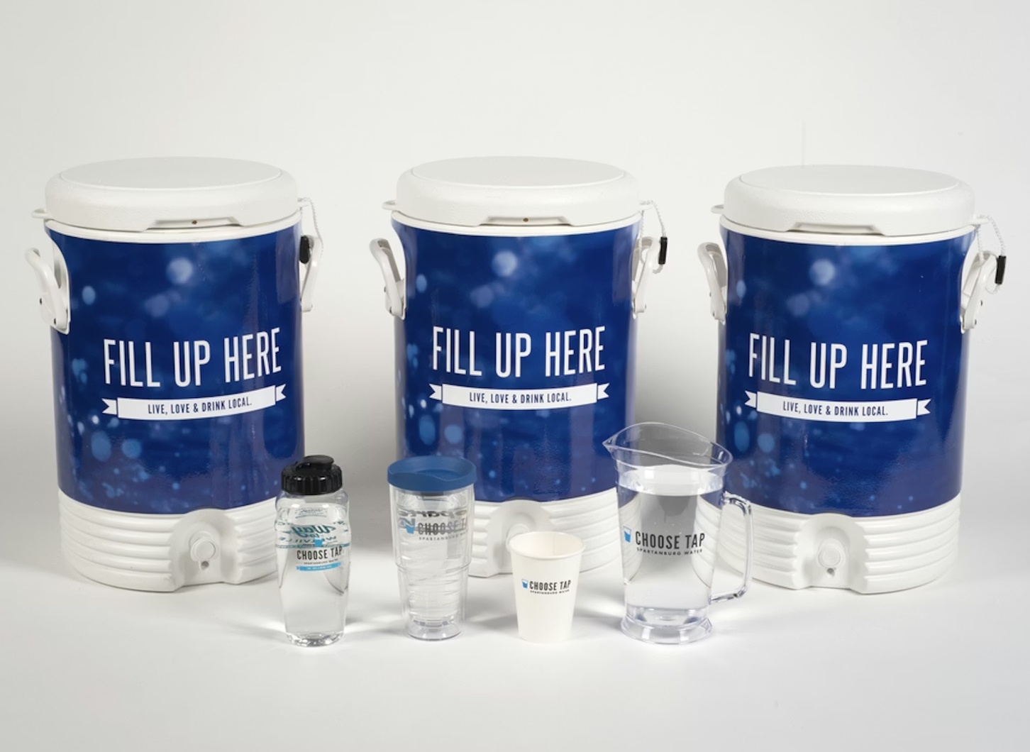 Bottles and to go coolers